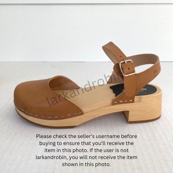 NEW Swedish Hasbeens New Covered Sandal Clog Nature 36 - Picture 5 of 14